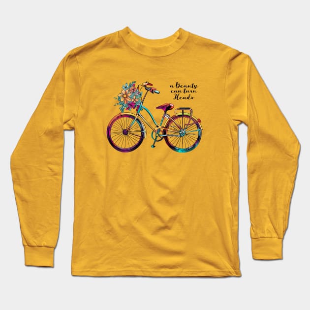 Beautiful Cycle Long Sleeve T-Shirt by VeeleVieno